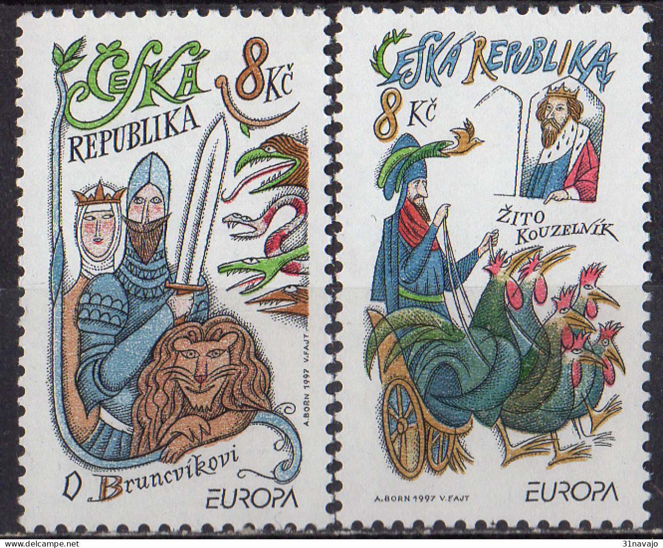 TCHEQUIE - Europa CEPT 1997 - Unused Stamps