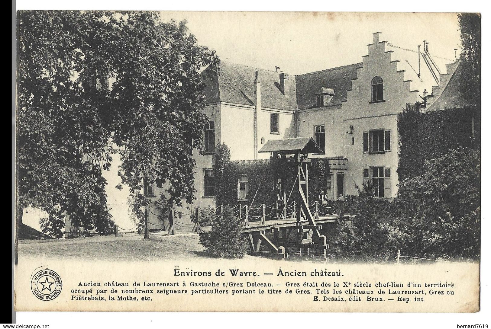Belgique  -   Wavre -  Environs  -  Ancien Chateau - Vicomtesse  De Spoellaerels Nee Comtesse D'oultremont - Waver