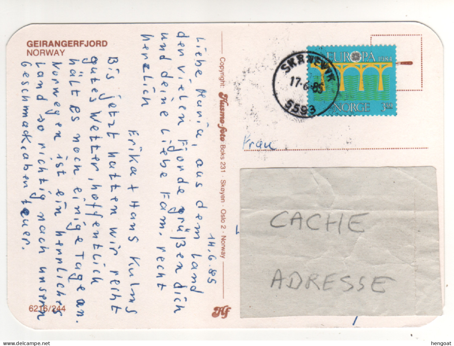 Timbre , Stamp Yvert N° 861 " EUROPA " Sur CP , Carte , Postcard Du 17/06/85 - Storia Postale