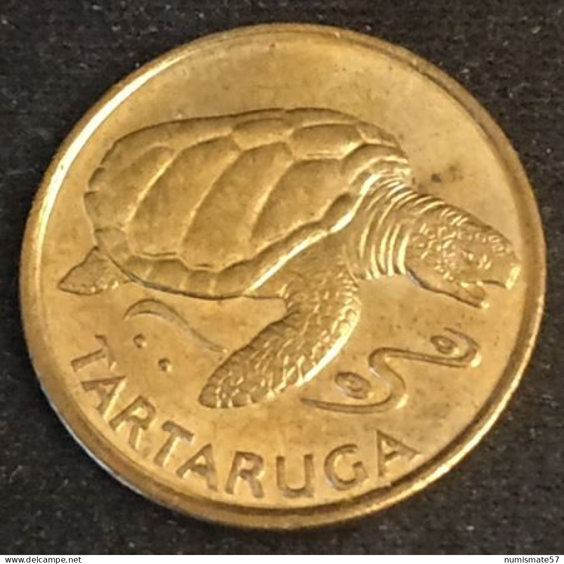 CAP VERT - CABO VERDE - 1 ESCUDO 1994 - KM 27 - TARTARUGA - Tortue - Turtle - Kaapverdische Eilanden