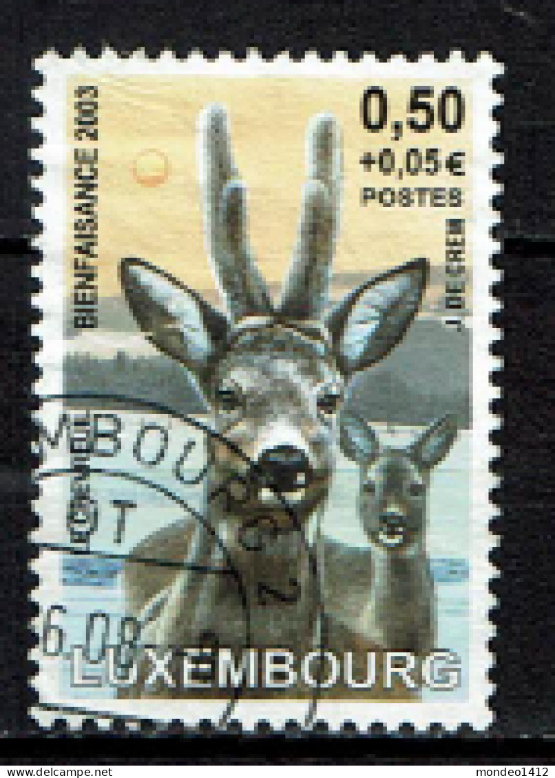 Luxembourg 2003 - YT 1572 - Faune, Fauna, Chevreuil, Reh, Deer, Ree - Gebruikt