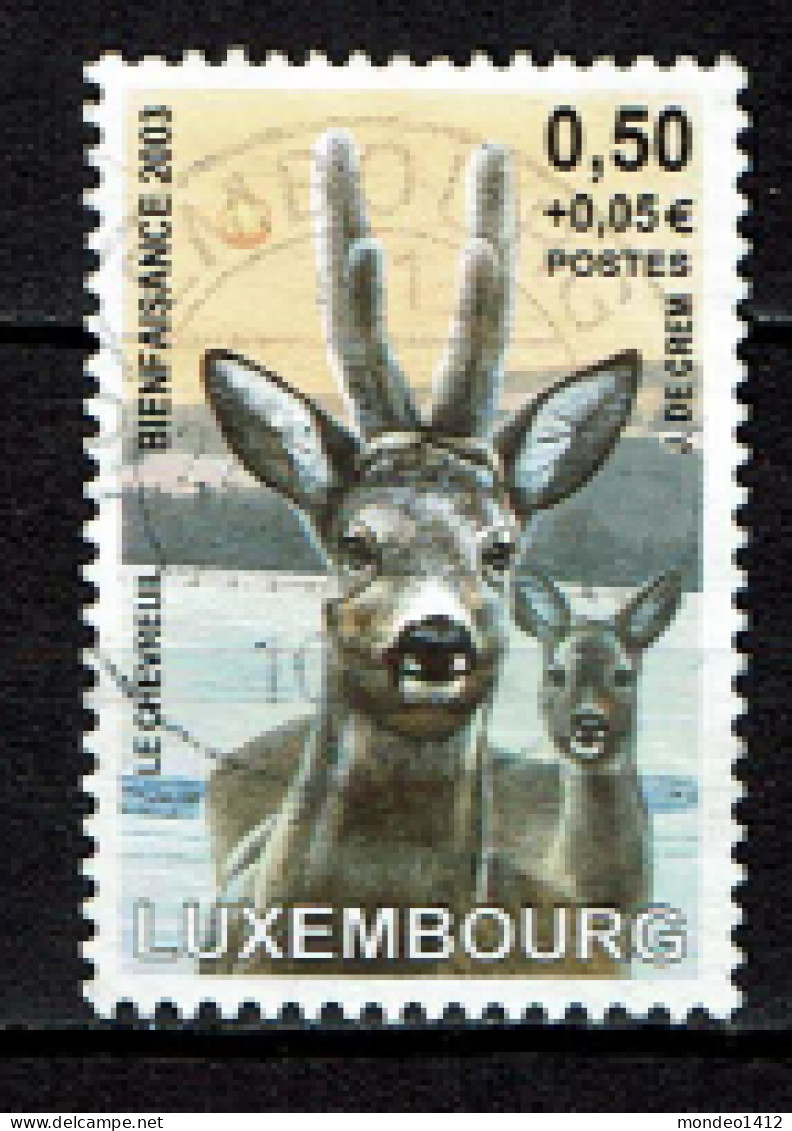 Luxembourg 2003 - YT 1572 - Faune, Fauna, Chevreuil, Reh, Deer, Ree - Usados
