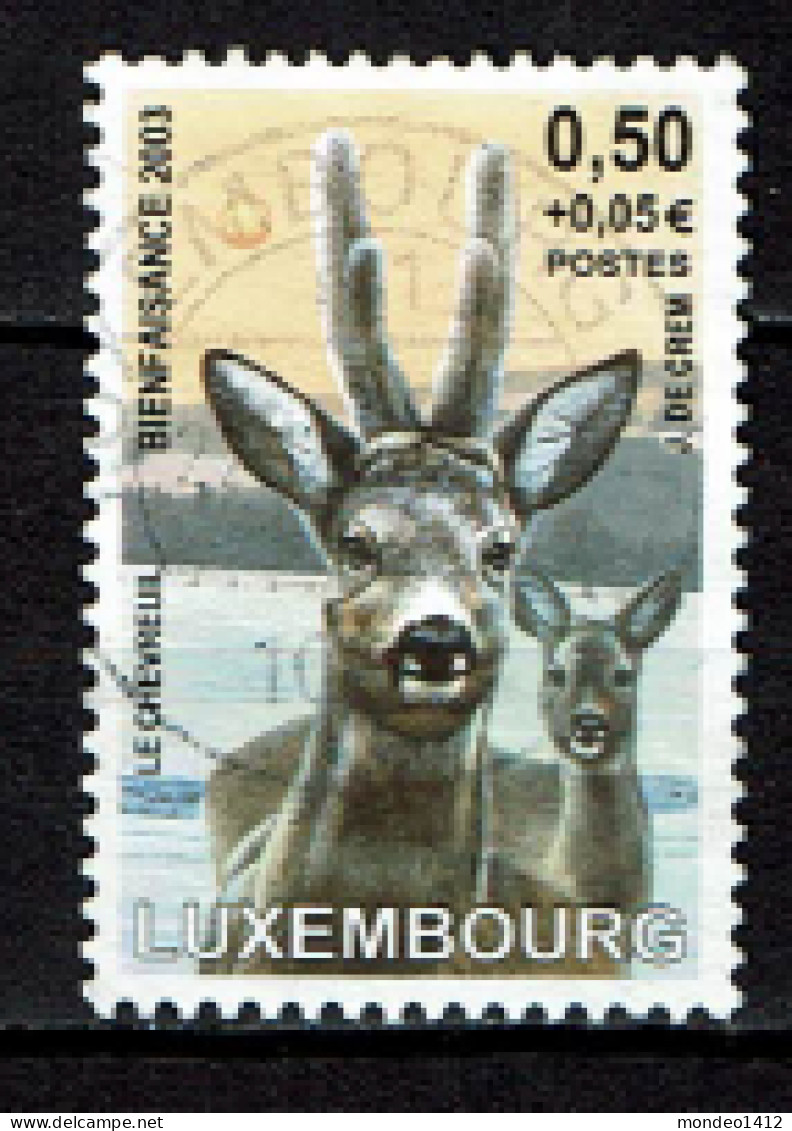 Luxembourg 2003 - YT 1572 - Faune, Fauna, Chevreuil, Reh, Deer, Ree - Usati