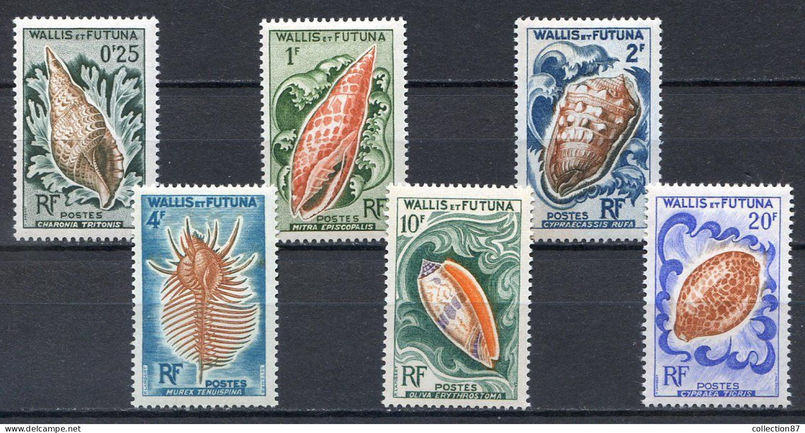 Réf 79 < WALLIS & FUTUNA < Yvert N° 162 à 167 * Neuf Ch * MH < Cote 25.00 € < Coquillages Coquillage - Unused Stamps