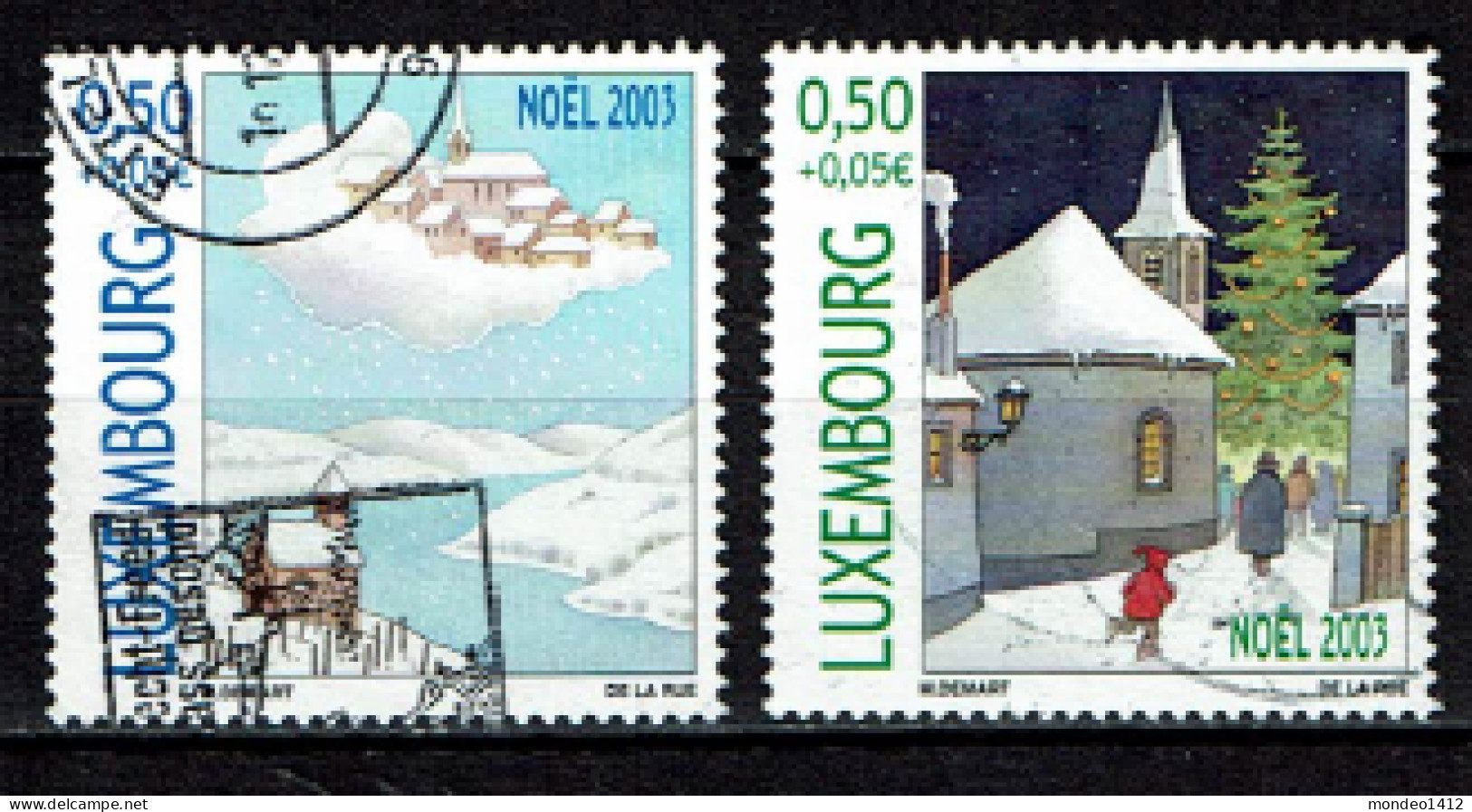 Luxembourg 2003 - YT 1570/1570 - Noël, Eglise, Chapelle, Christmas, Weihnachten - Used Stamps