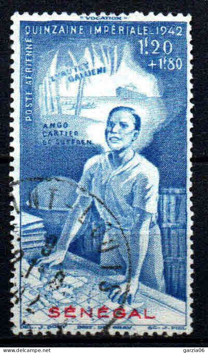 Sénégal - 1942 - Quinzaine Impériale   - PA 21 - Oblit - Used - Posta Aerea