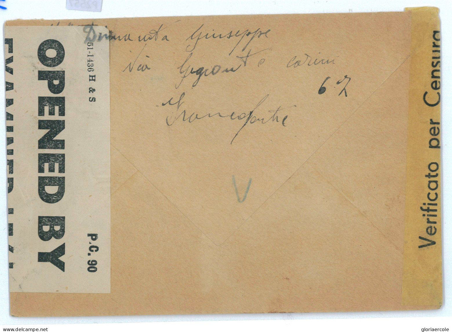 P2557 - ITALIA , OCCUPAZIONE ALLEATA DELLA SICILIA , , IN FRANCHIGIA, PER LA SVIZZERA (CROCE ROSSA!) CENSURE - Occ. Anglo-américaine: Sicile