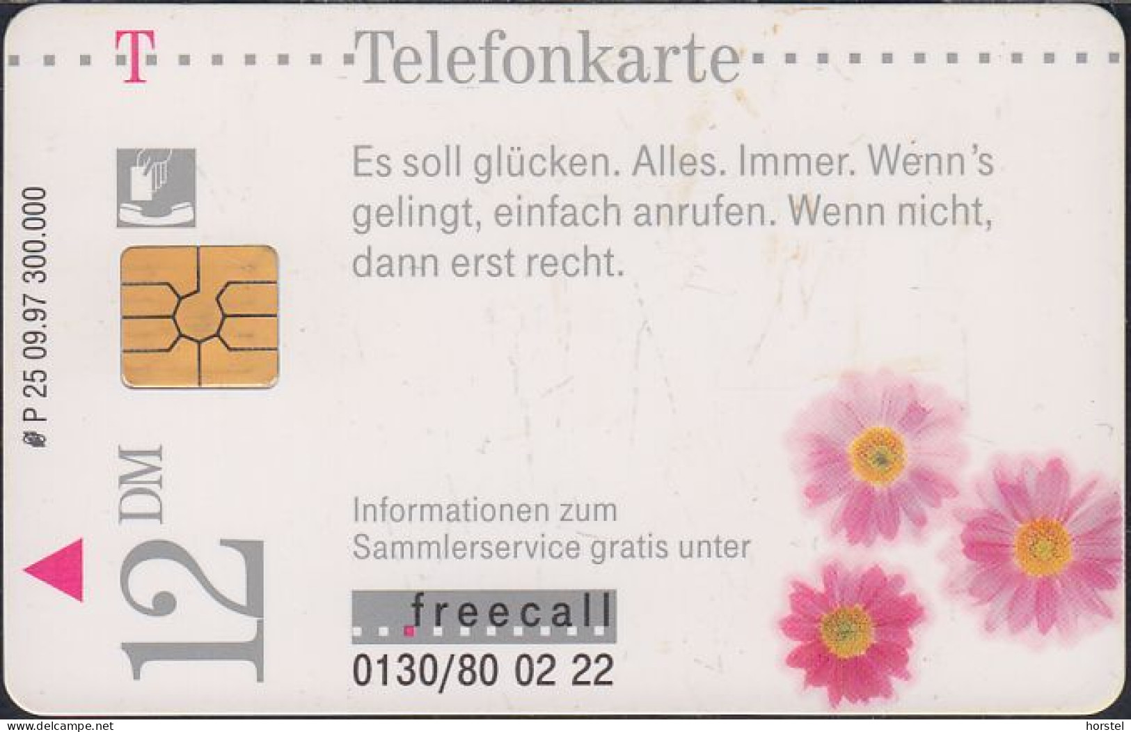 Germany P25/97 Blumen - Alles Gute - DD:3710 - P & PD-Series: Schalterkarten Der Dt. Telekom