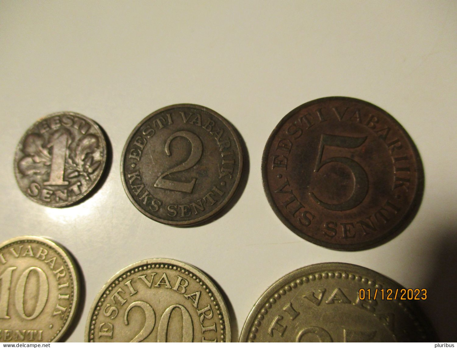 ESTONIA  SET OF 8 COINS  1929-1939 - Estonie
