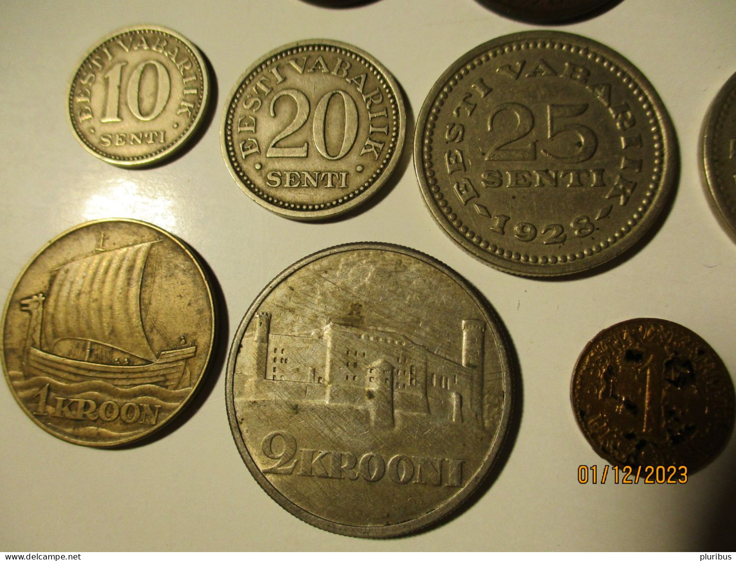 ESTONIA  SET OF 8 COINS  1929-1939 - Estonia