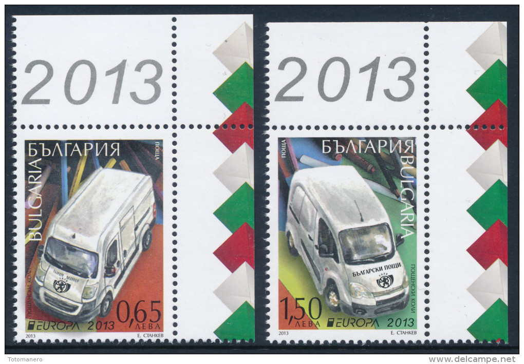 BULGARIA/Bulgarien EUROPA 2013 "Postal Vehicles" Set Of 2v** - 2013