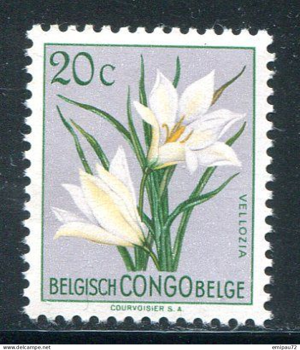 CONGO BELGE- Y&T N°304- Neuf Sans Charnière ** (fleurs) - Neufs