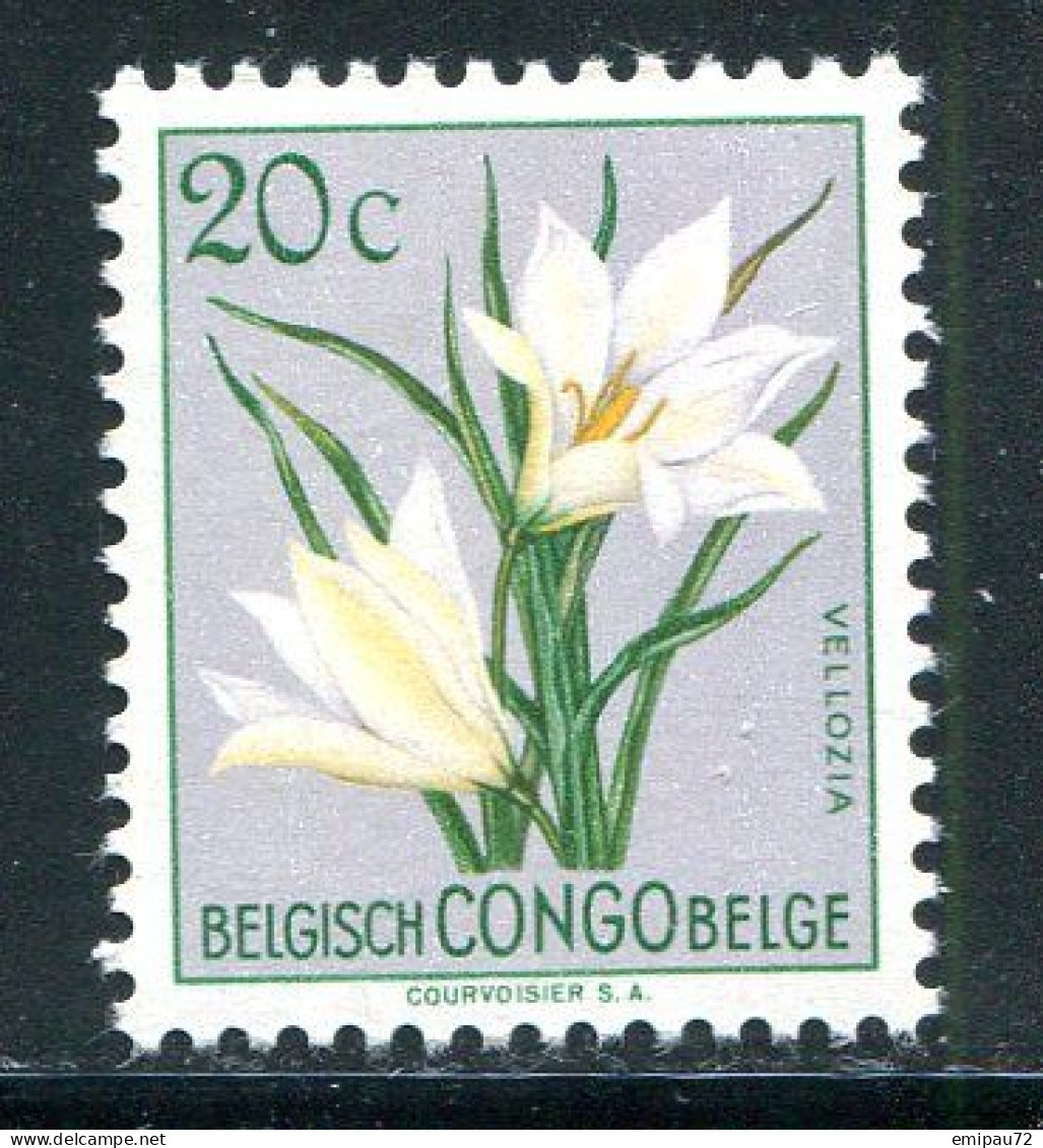 CONGO BELGE- Y&T N°304- Neuf Sans Charnière ** (fleurs) - Ungebraucht