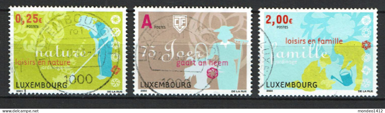 Luxembourg 2003 - YT 1561/1563 - House & Garden - Usati