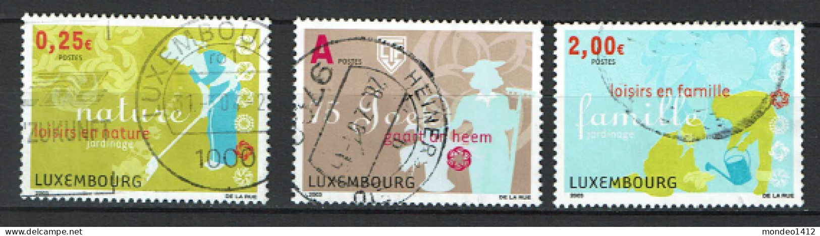 Luxembourg 2003 - YT 1561/1563 - House & Garden - Usati