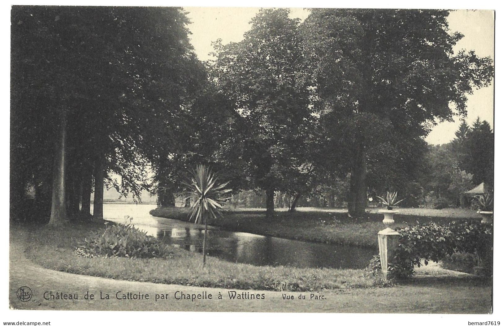 Belgique  -   Wattines -  Chateau   De La Cattoire    Par Chapelle A Wattines - Vue  Du Parc - Leuze-en-Hainaut