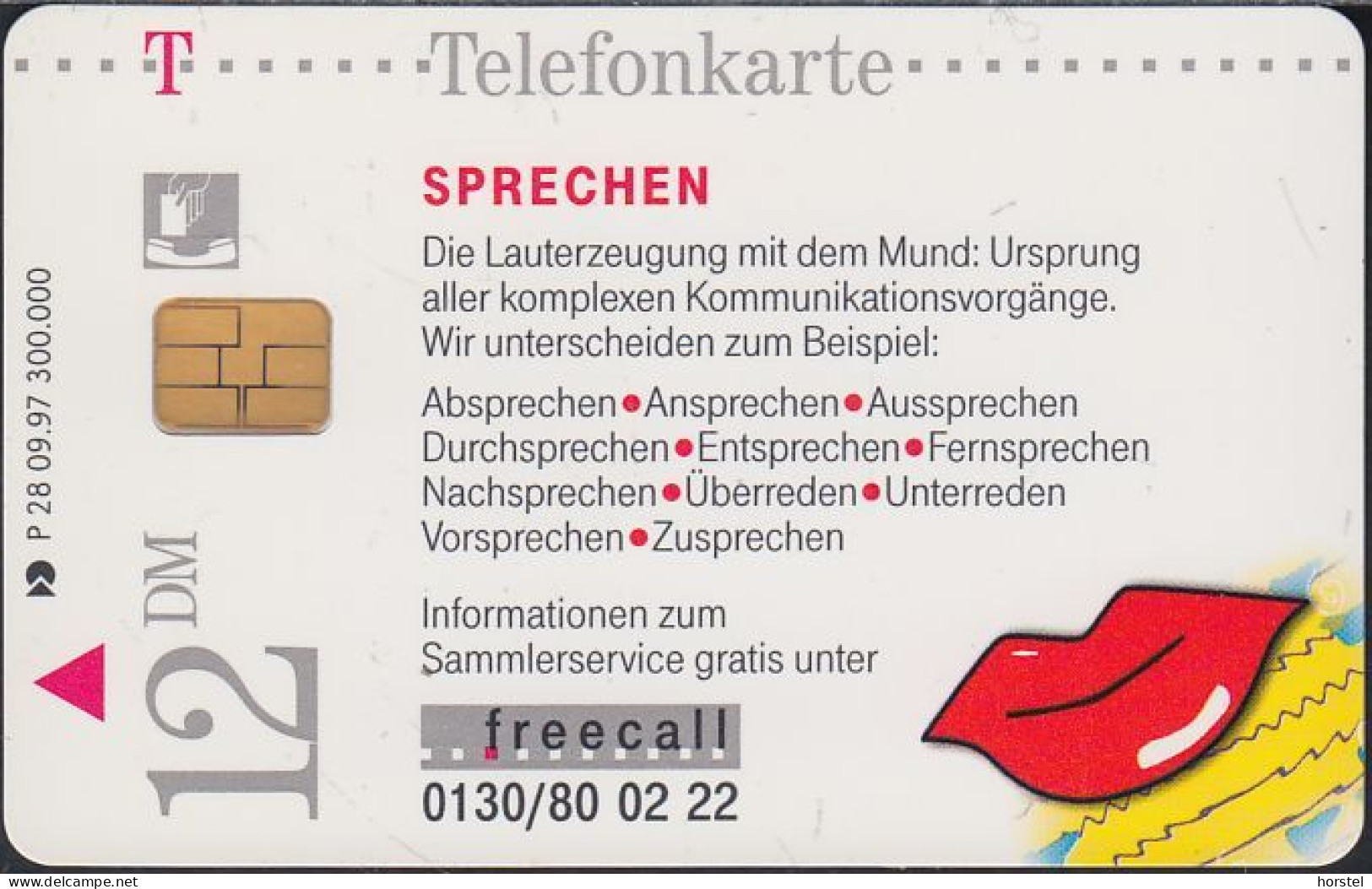 Germany P28/97 Sprechen - Mund - P & PD-Series: Schalterkarten Der Dt. Telekom