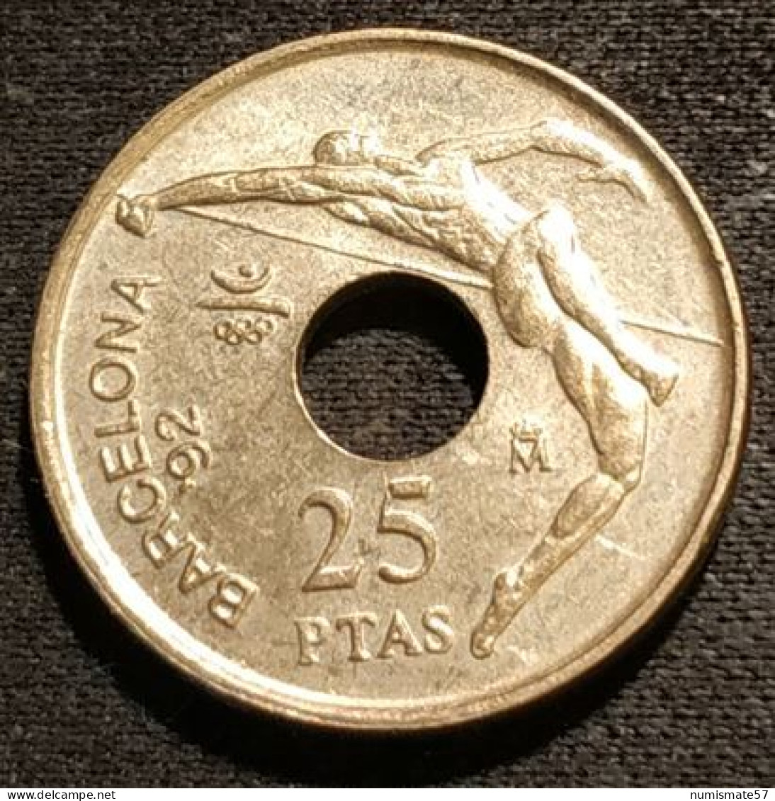 ESPAGNE - ESPANA - SPAIN - 25 PESETAS 1991 - KM 951 - Saut En Hauteur - BARCELONA '92 - 25 Pesetas