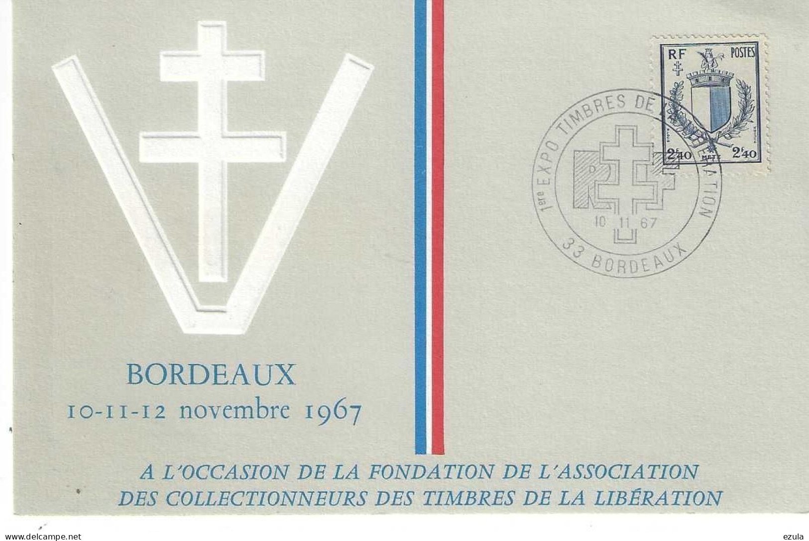 A L'occasion De La Fondation De A. C. T. P.   BORDEAUX 10/11/1967 - Esposizioni Filateliche