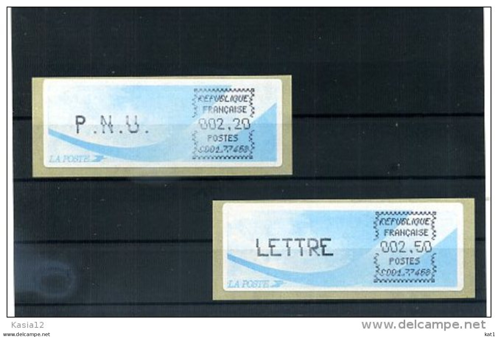 A29286)Frankreich ATM 9 E**, 2 Marken - 1988 « Comète »