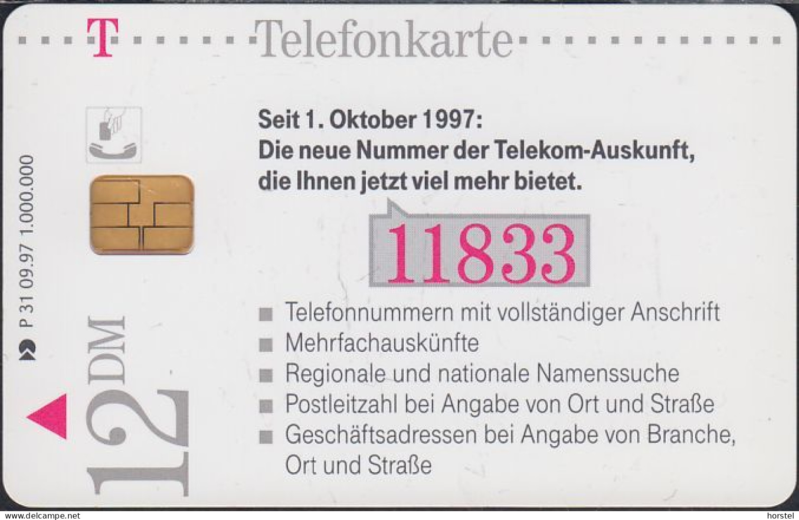 Germany P31/97 Die Neue Auskunft - DD: 5711 - P & PD-Series: Schalterkarten Der Dt. Telekom