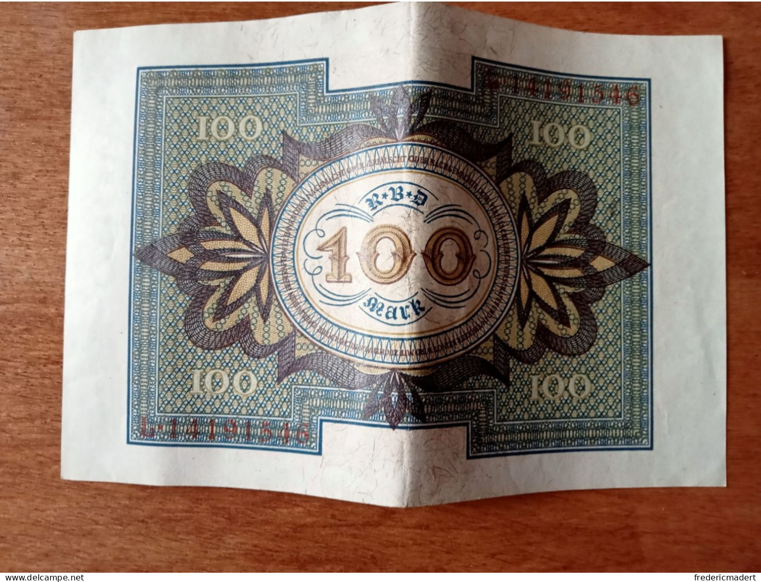 Billet De 100 Mark RBD 1920 - Sammlungen