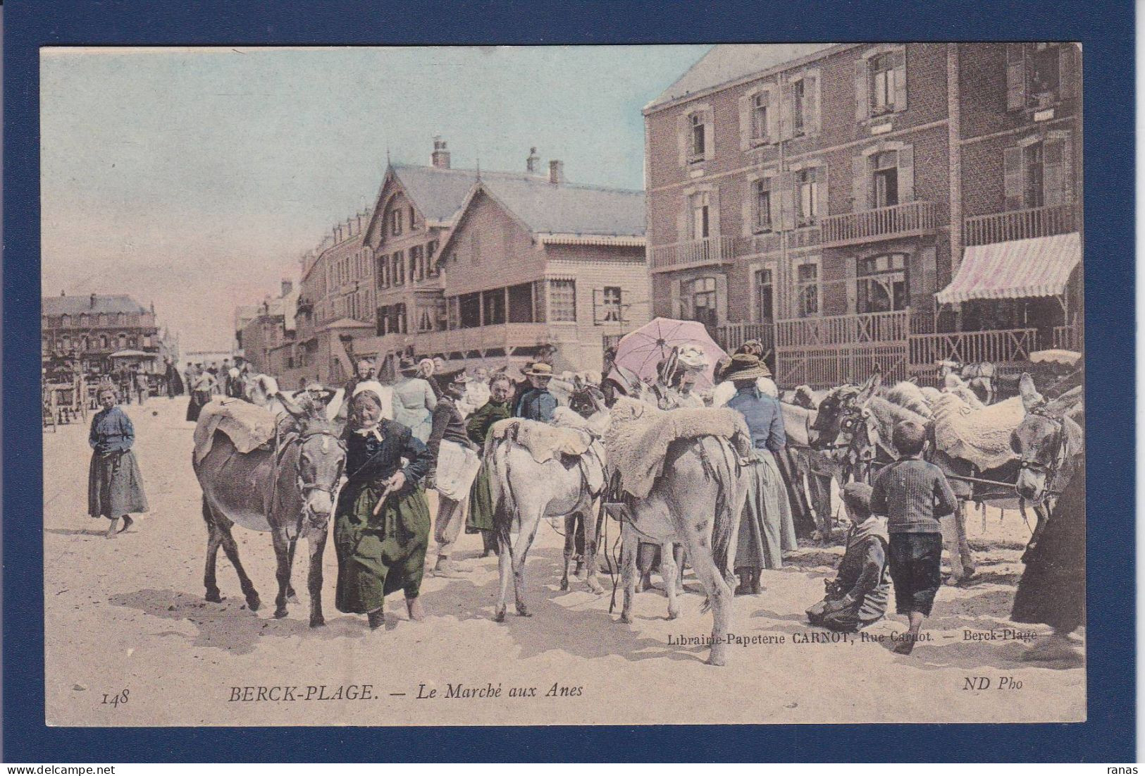 CPA [62] Pas De Calais > Berck Marché Aux Anes Non Circulé - Berck