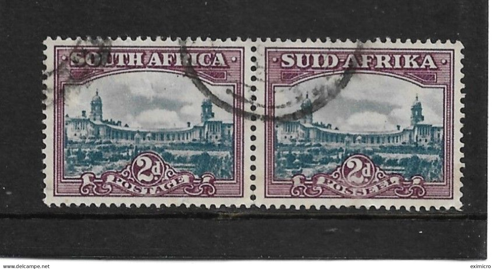 SOUTH AFRICA 1950 2d SLATE- BLUE AND PURPLE SG 116 FINE USED Cat £26 - Used Stamps