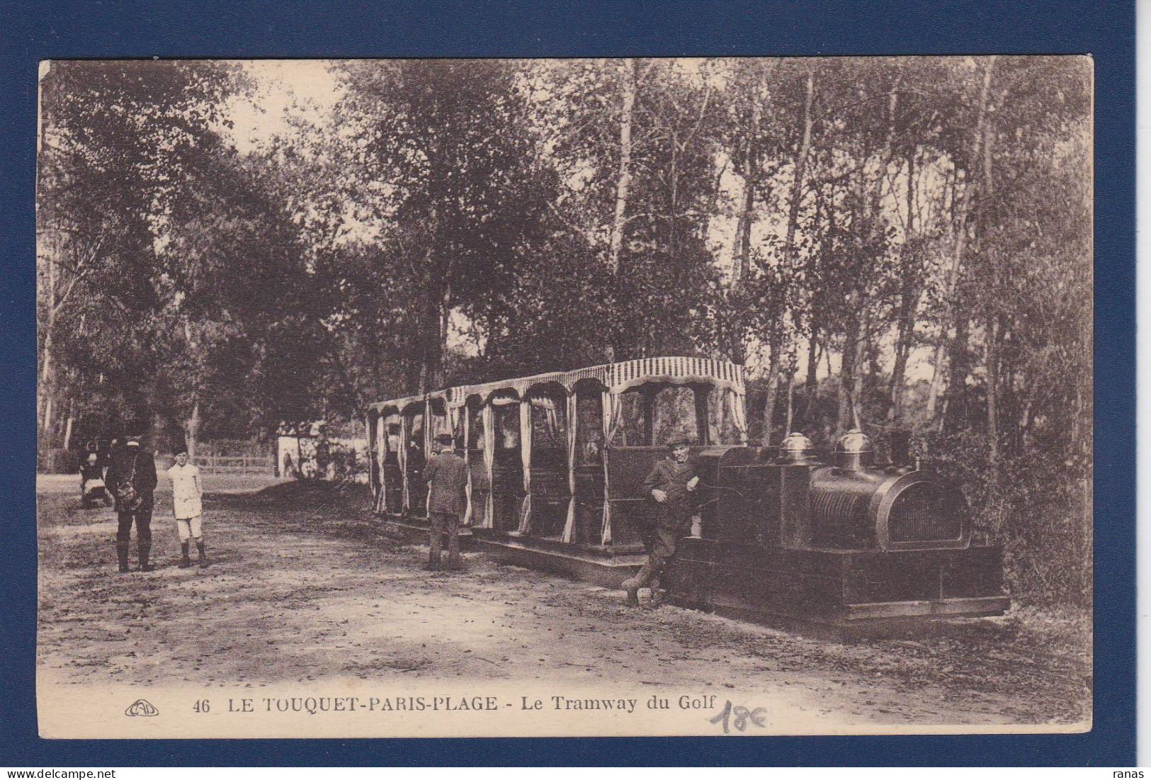 CPA [62] Pas De Calais > Le Touquet Tramway Du Golf Non Circulé - Le Touquet