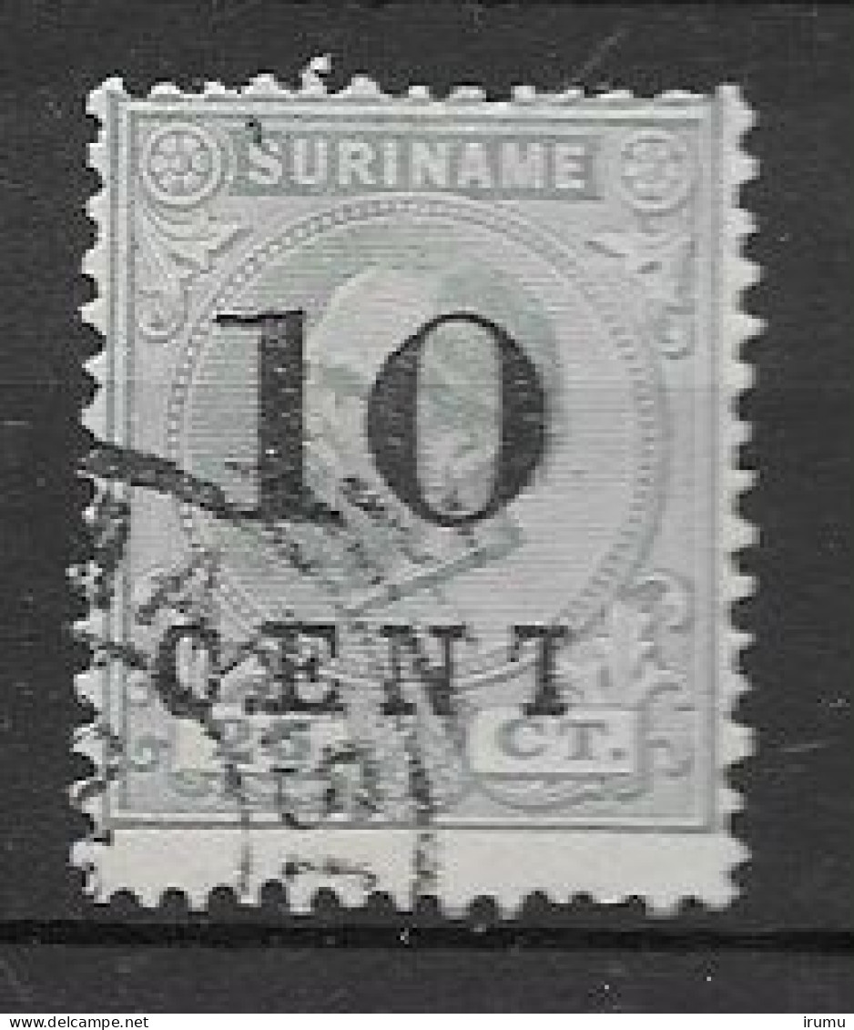 Suriname 1898, NVPH 32f Gebruikt Kw 25 EUR (SN 1293) - Suriname ... - 1975