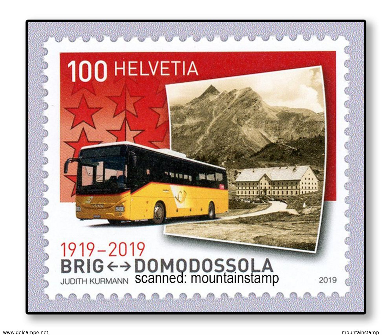 Switzerland 2019 (2019) Simplon Hospitz Mountains Berge Wasenhorn (Punta Di Terarossa) 3246m  - MNH ** - Unused Stamps
