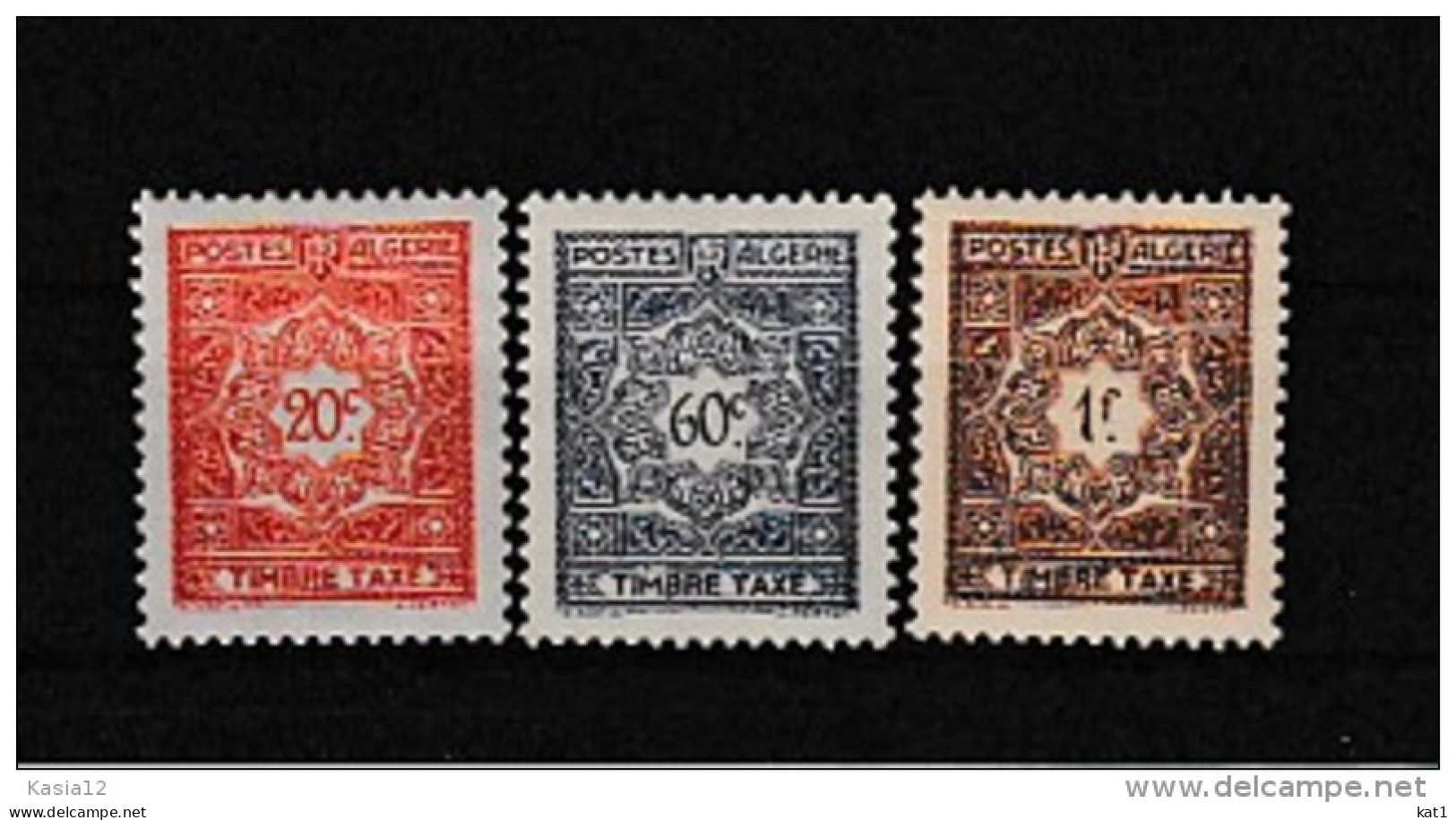 A07594)Algerien P 35 - 37* - Timbres-taxe