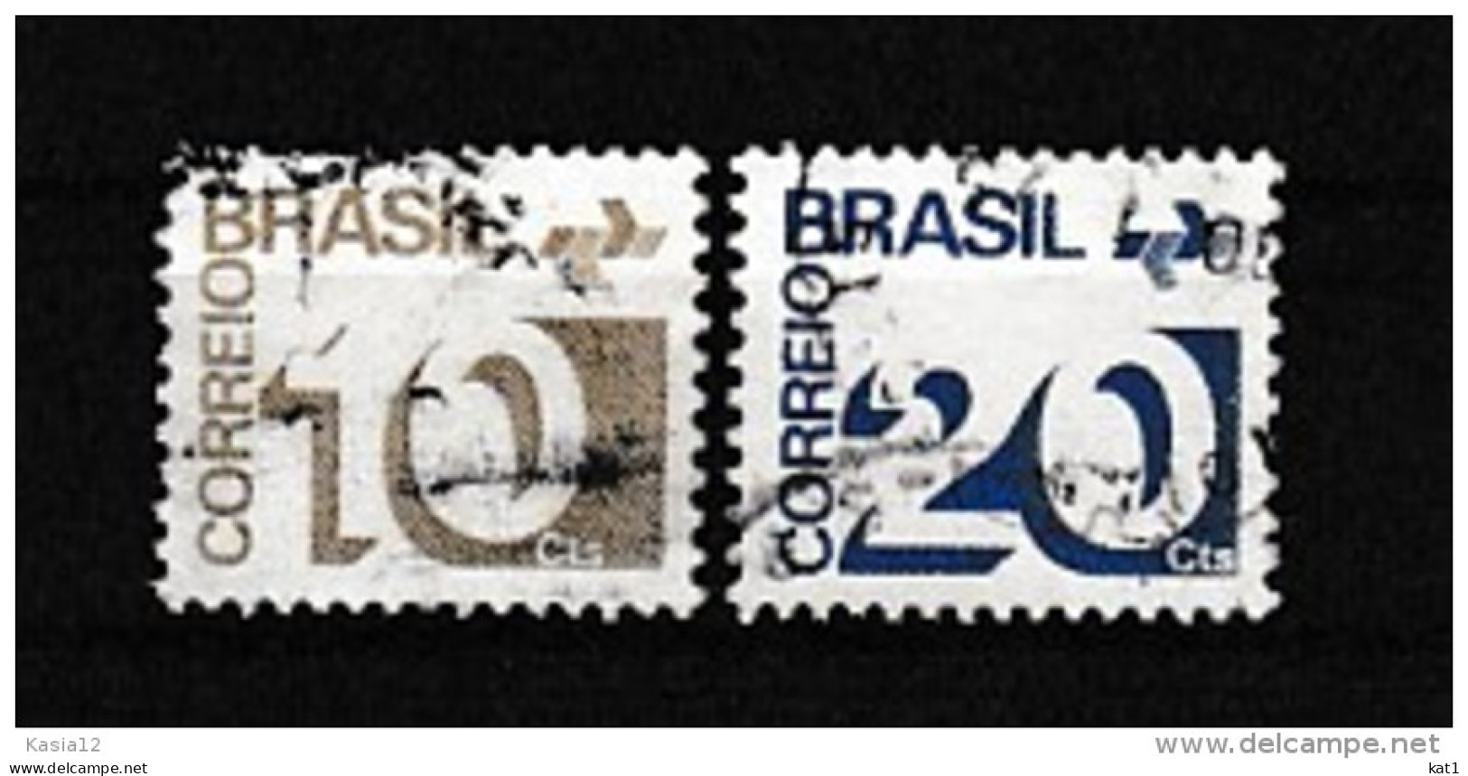 A07764)Brasilien 1342 - 1343 Gest. - Usati