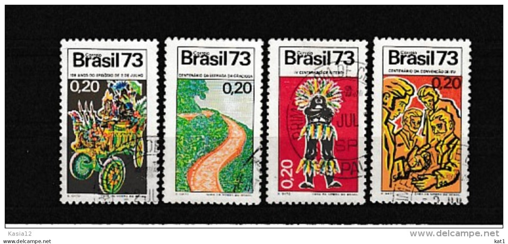 A07769)Brasilien 1372 - 1375 Gest. - Oblitérés