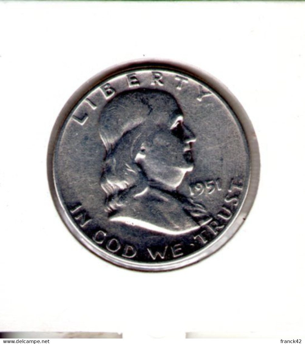 Etats Unis. 1/2 Dollar. 1951 - 1948-1963: Franklin