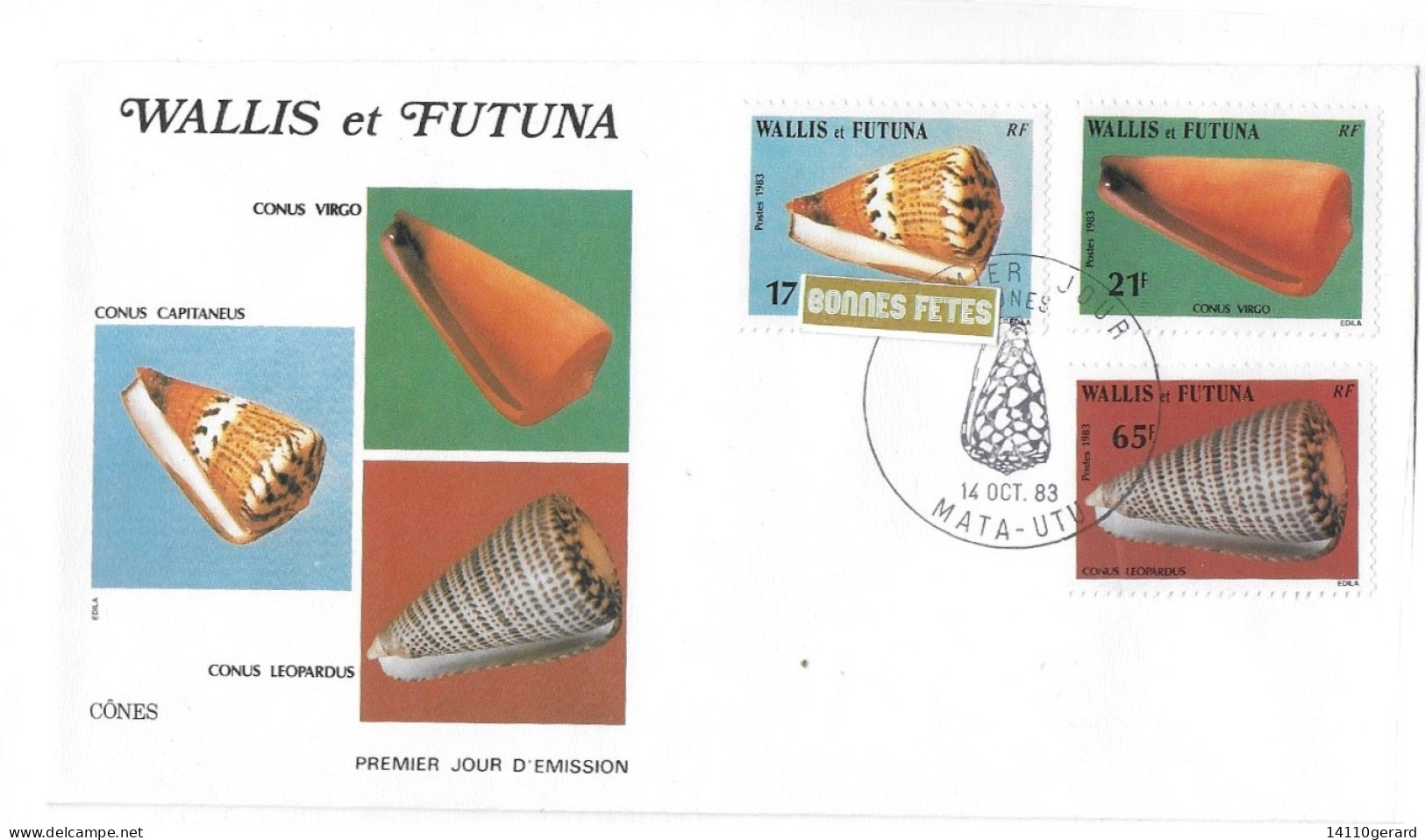 WALLIS ET FUTUNA FDC De 1983. Cones 14 Octobre 1983 - Briefe U. Dokumente