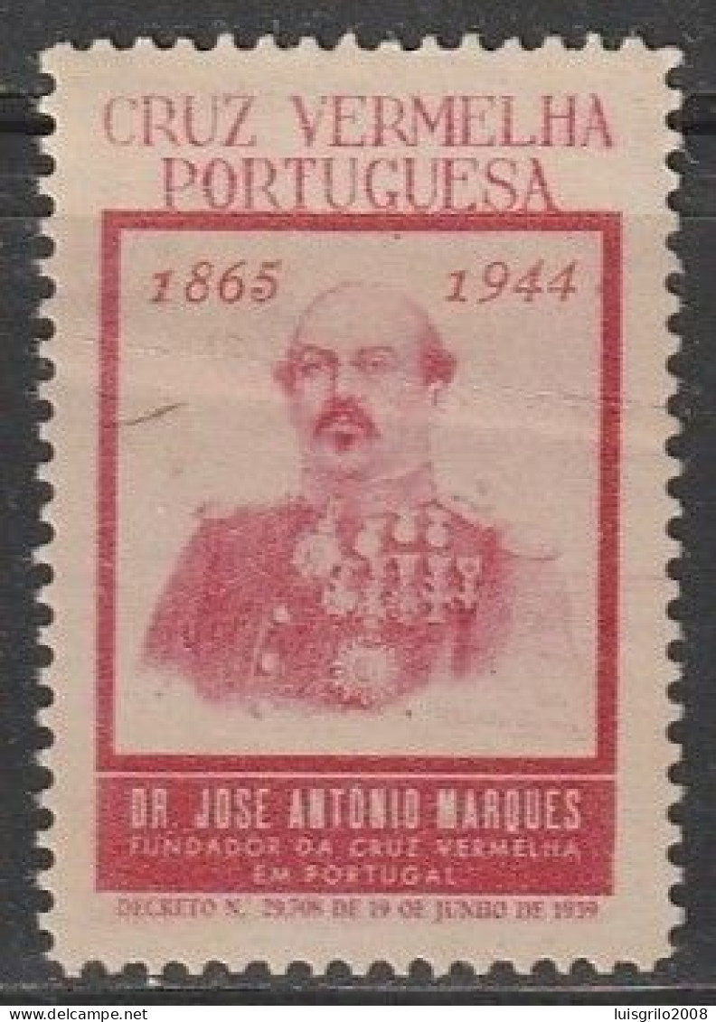Croix Rouge/ Red Cross - Vinheta Cruz Vermelha Portuguesa, 1945 -|- MNH - Unused Stamps