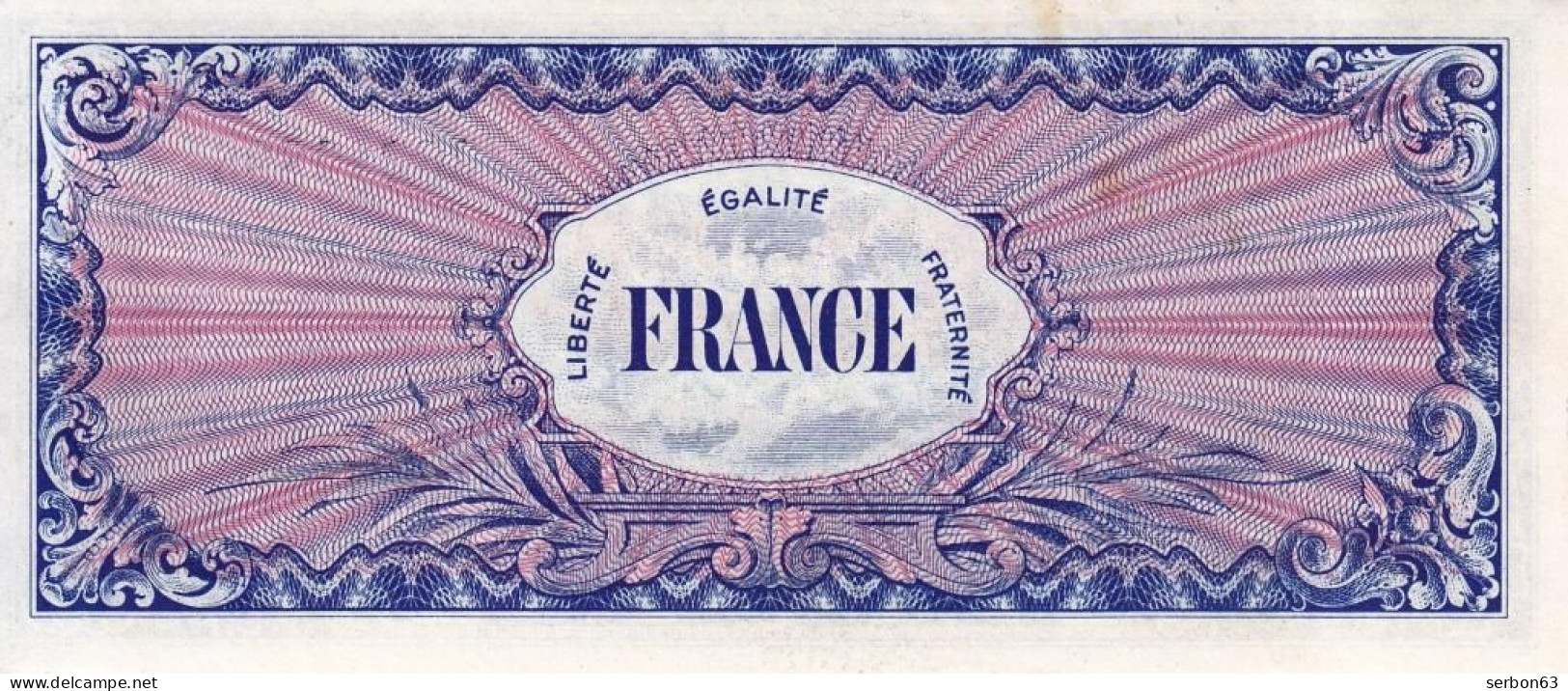 BILLET DU TRÉSOR 1000 FRANCS VERSO FRANCE TYPE 1945 RÉPUBLIQUE FRANÇAISE N° 36219895 SÉRIE 3 NEUF - 1945 Verso Francés