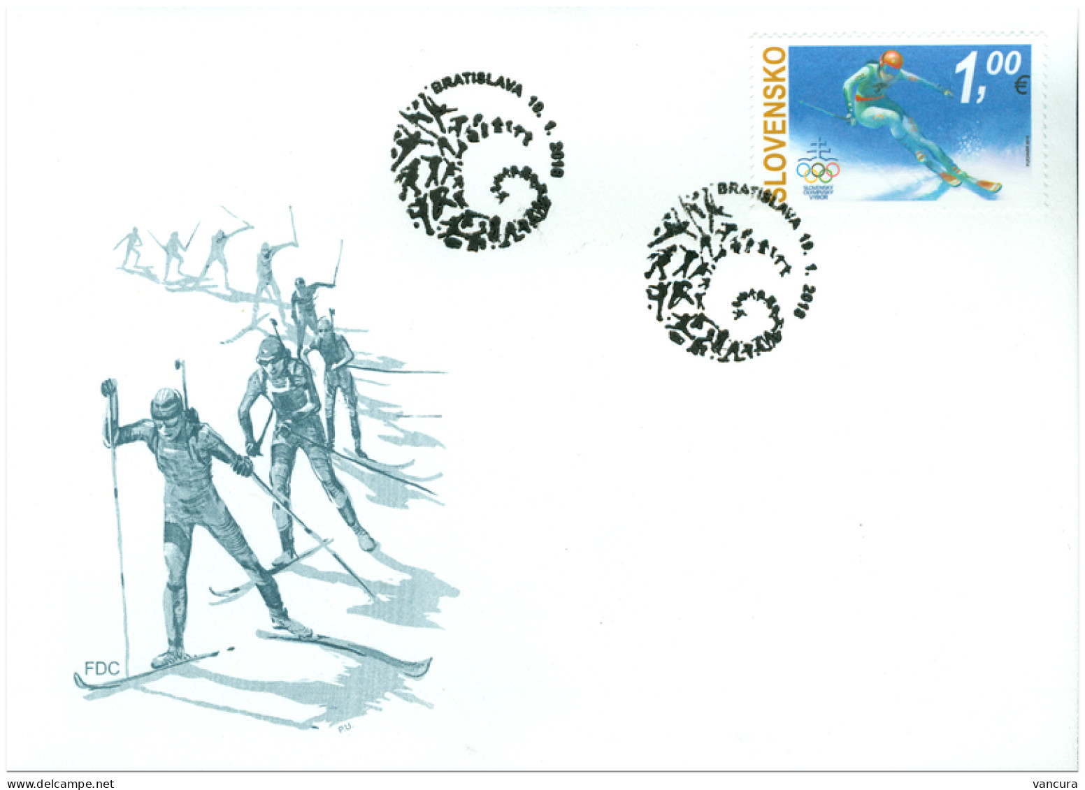 FDC 653 And 655 Slovakia. Winter Olympic Games Pyeongchang And Paralympic Games 2018 - Hiver 2018 : Pyeongchang