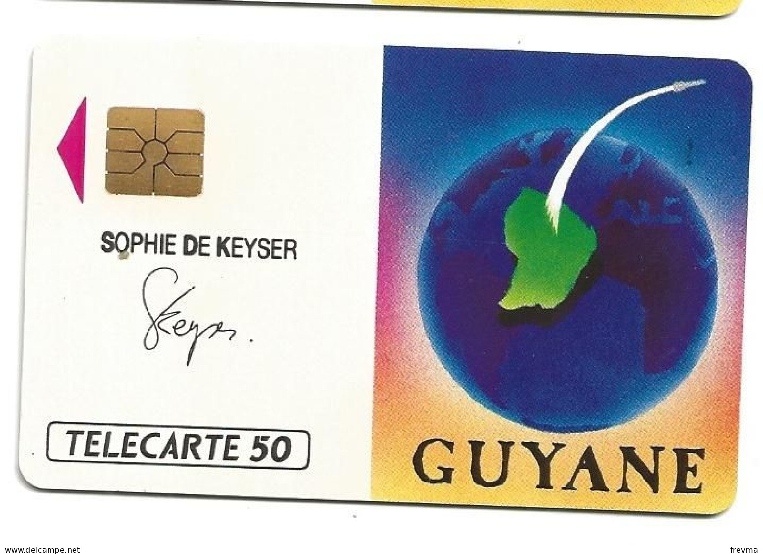 Telecarte F105 Guyane 50 Unités Luxe SO2 - 1989