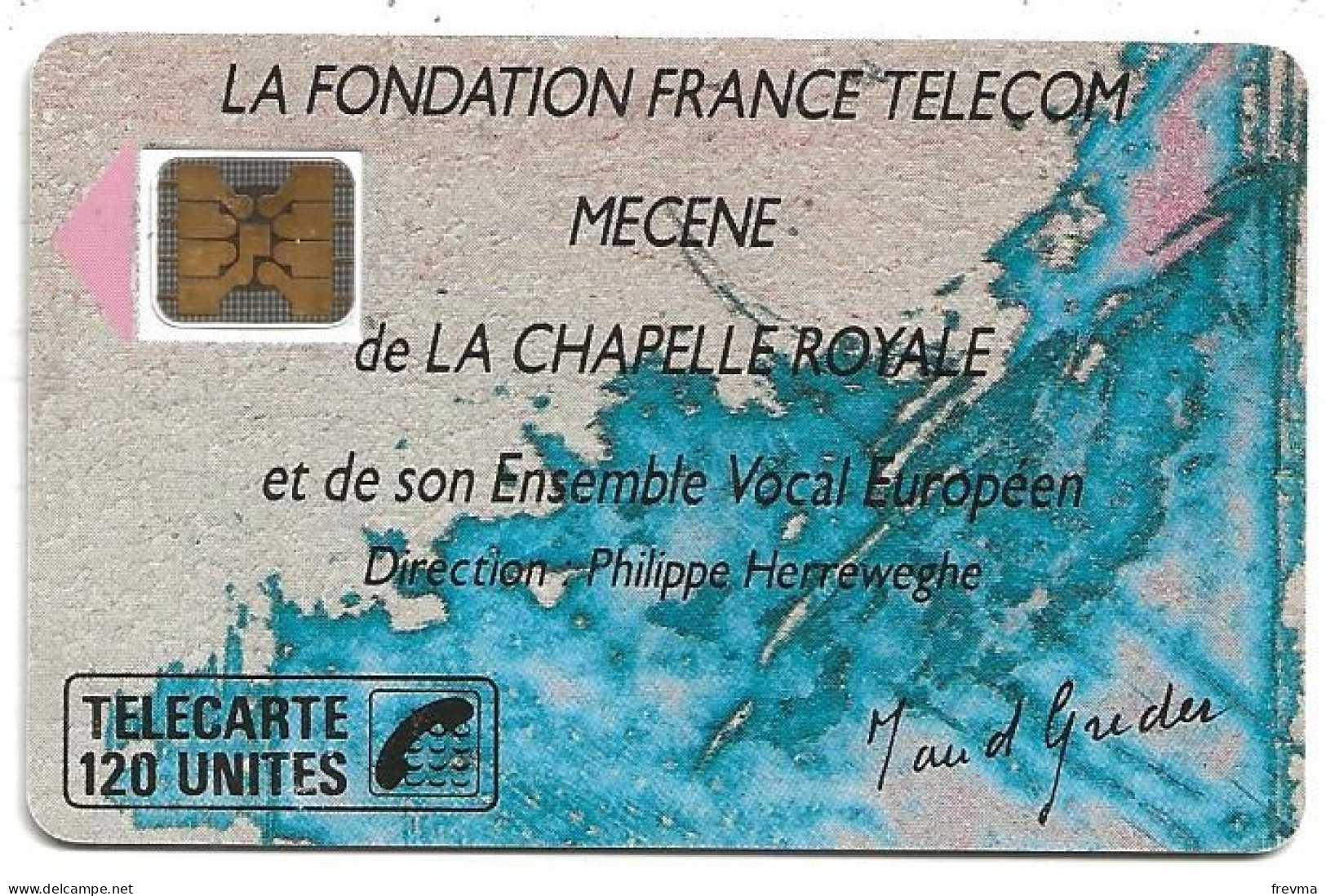 Telecarte F78 Chapelle Royale 120 Unités Luxe SC4 On - 1989