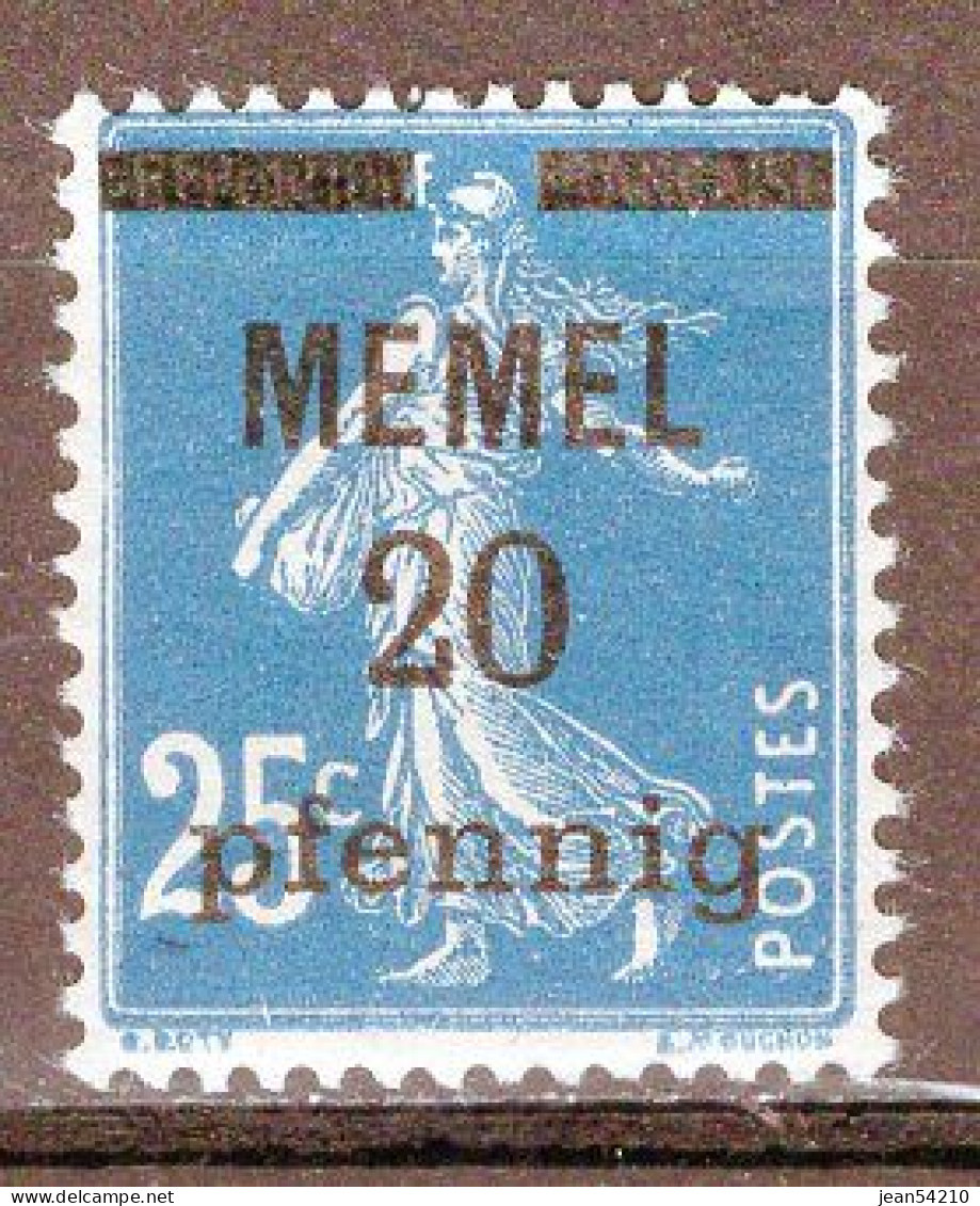 MEMEL - Timbre N°20 Neuf A/charnière - Ungebraucht