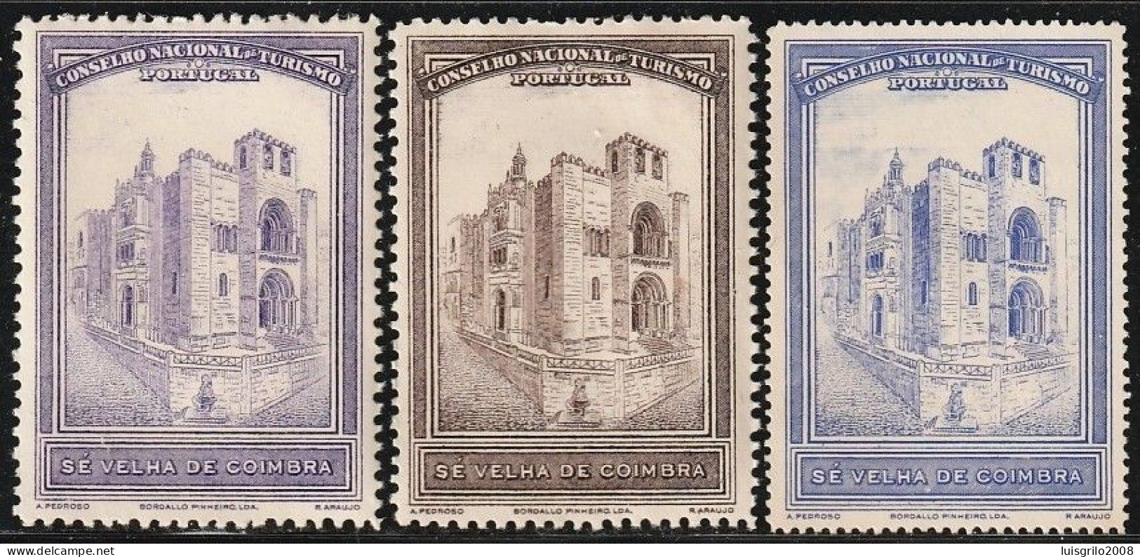 Vignettes/ Vinhetas, Portugal - 1930, Conselho Nacional De Turismo. Sé Velha, Coimbra -||- MNG, Sans Gomme - Emissions Locales