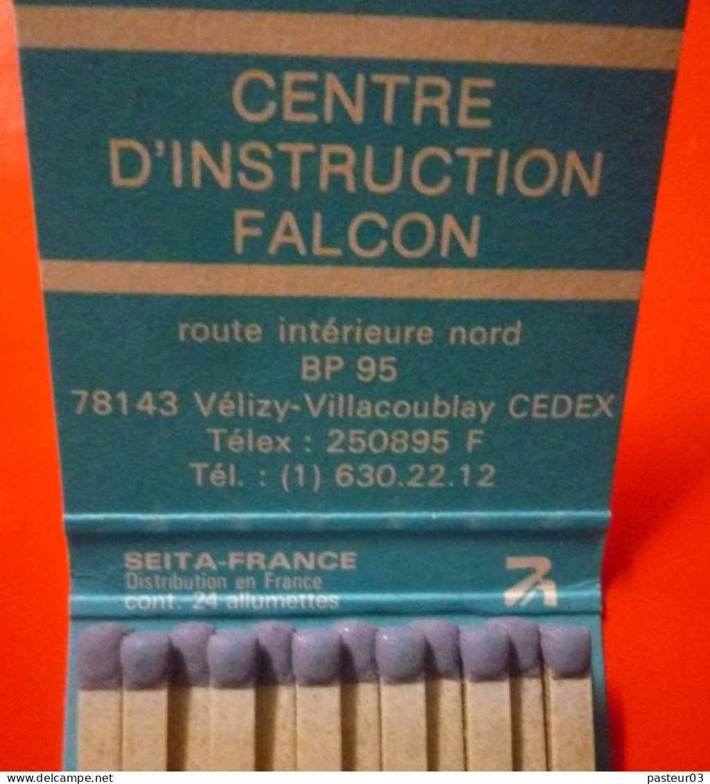 Pochette Centre D'Instruction Falcon RARE Thème Aviation - Boîtes D’allumettes