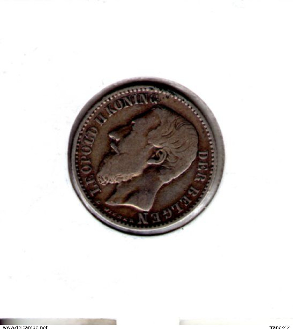 Belgique. 1 Franc 1887. Leopold II - 1 Frank