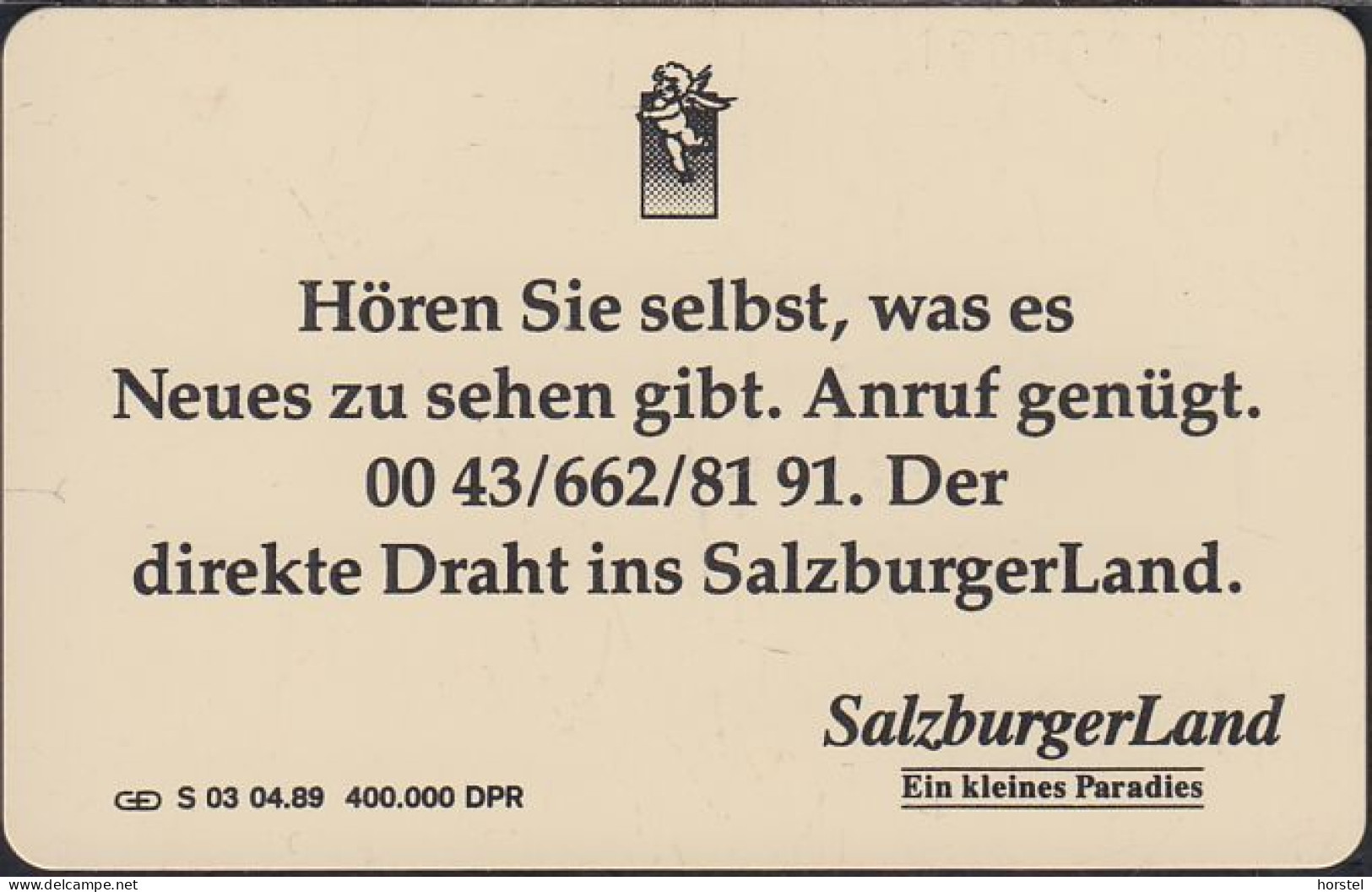 GERMANY S03/89 - Salzburger Land - 200 Einheiten - DD:1909 - S-Series: Schalterserie Mit Fremdfirmenreklame