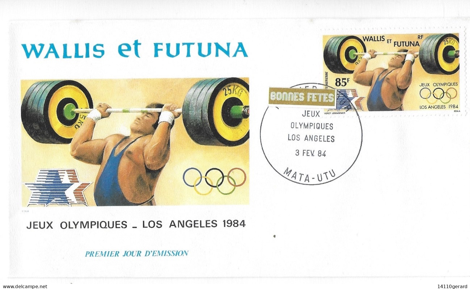 WALLIS ET FUTUNA FDC De 1984 JO LOS ANGELES 3FEV 1984 - Cartas & Documentos