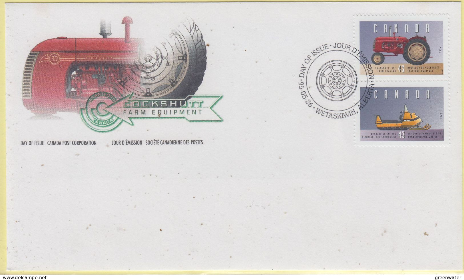 Canada 1995 Farm & Frontier Vehicles 6v 3FDC (CN175) - 1991-2000