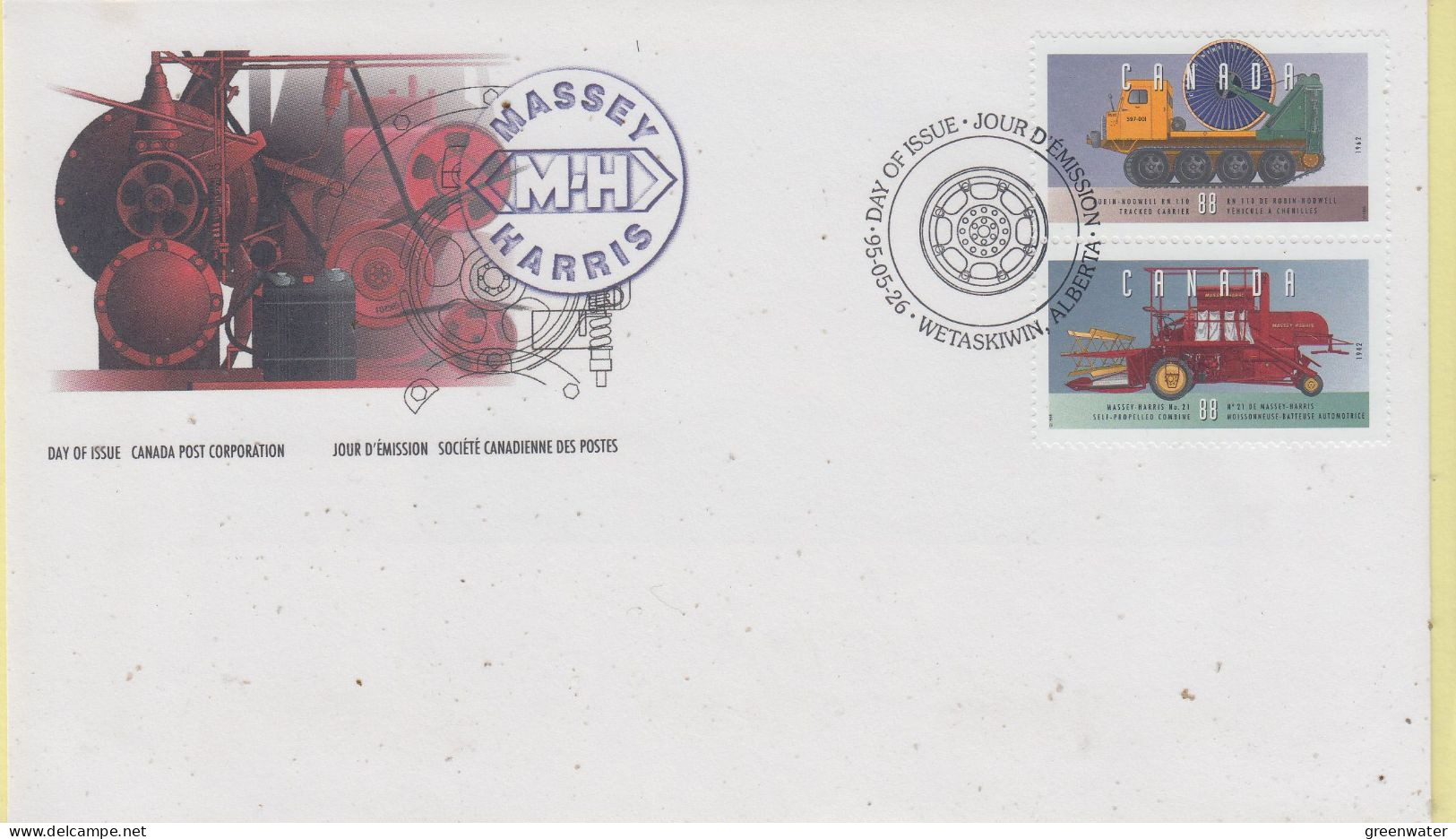 Canada 1995 Farm & Frontier Vehicles 6v 3FDC (CN175) - 1991-2000