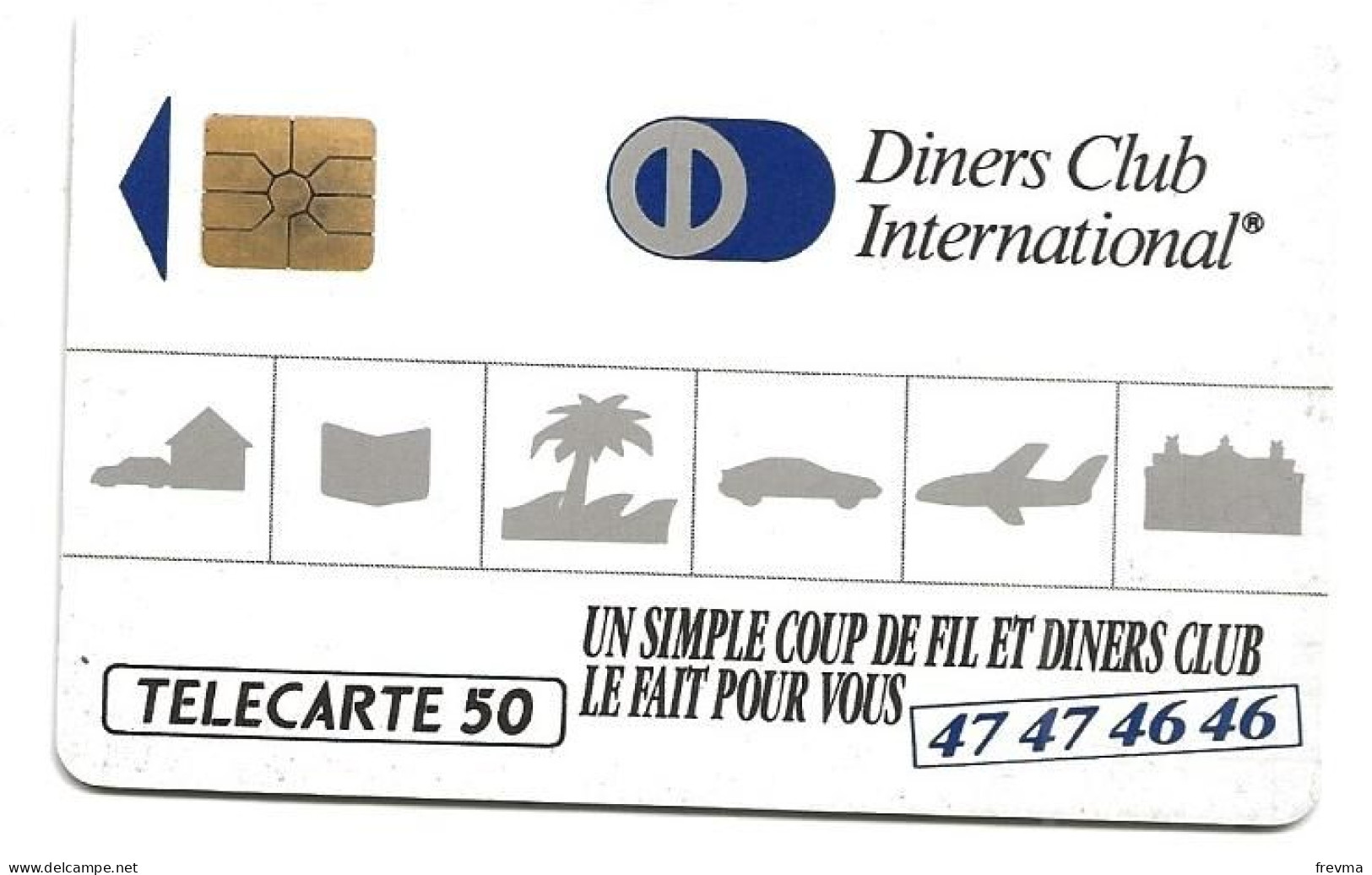 Telecarte D 145A Diners Club 50 Unités Luxe SO2 - Privadas